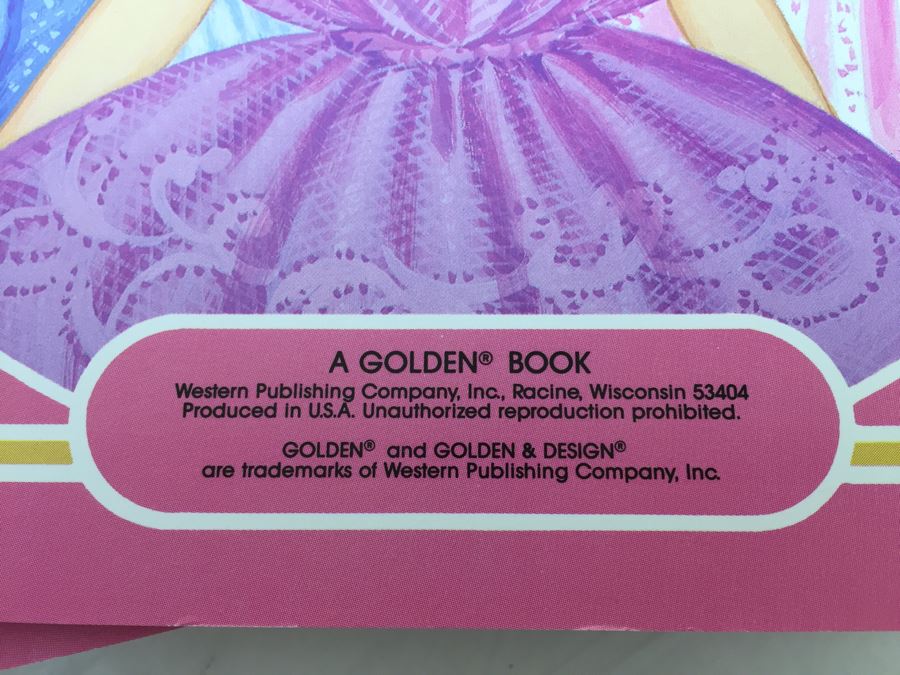 (6) Jewel Secrets Barbie Paper Dolls Golden Book Mattel 1537 New Vintage 1987 [Photo 9]