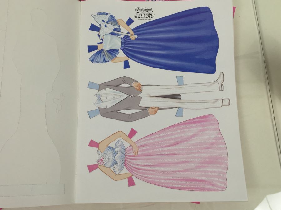 (6) Jewel Secrets Barbie Paper Dolls Golden Book Mattel 1537 New Vintage 1987 [Photo 13]