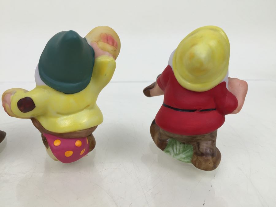 (4) The Walt Disney Co Vintage Disney's Snow White And The Seven Dwarfs 'Dwarf' Figurines Hand Painted By Schmid [Photo 10]