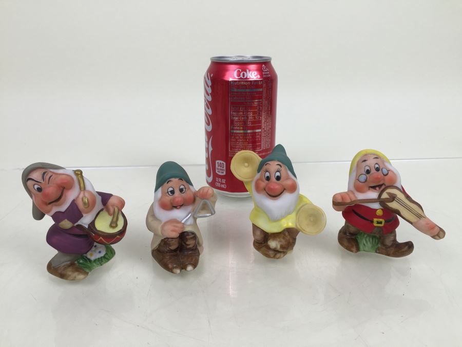 (4) The Walt Disney Co Vintage Disney's Snow White And The Seven Dwarfs ...