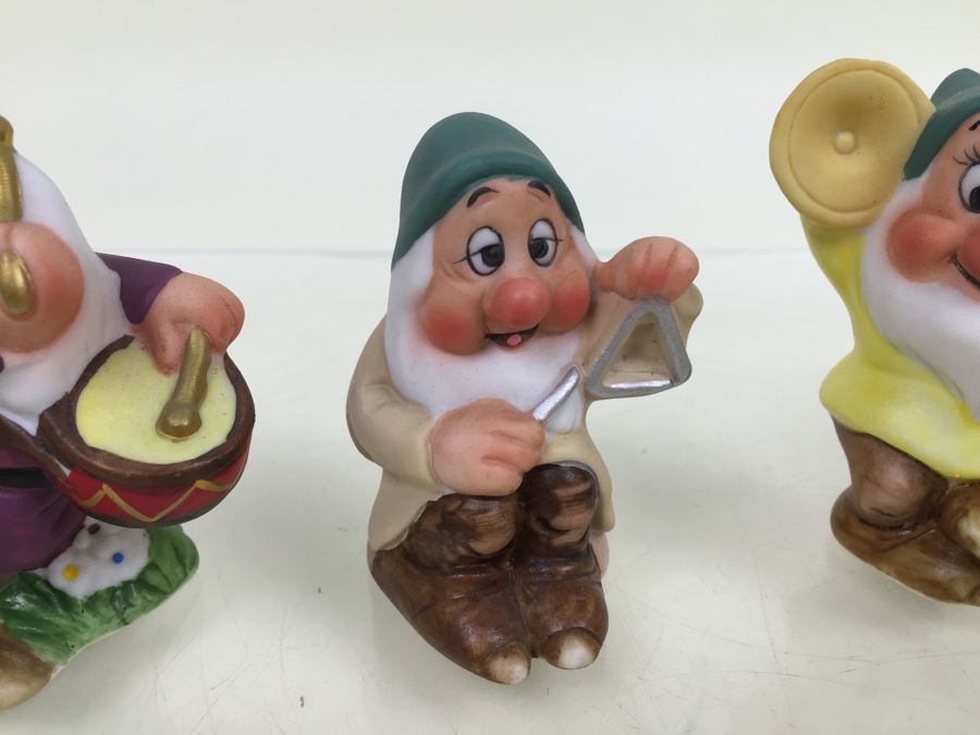 (4) The Walt Disney Co Vintage Disney's Snow White And The Seven Dwarfs 'Dwarf' Figurines Hand Painted By Schmid [Photo 6]