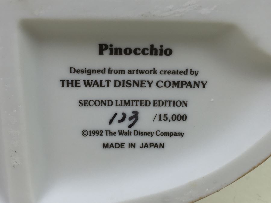 Grolier Collectibles Disney's Magic Memories 'Pinocchio' Second Limited Edition Of 15,000 Made In Japan Vintage 1992 [Photo 11]