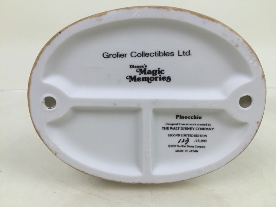 Grolier Collectibles Disney's Magic Memories 'Pinocchio' Second Limited Edition Of 15,000 Made In Japan Vintage 1992 [Photo 3]