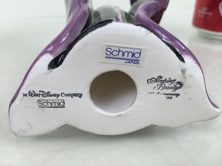 Pair Of Walt Disney Company Sleeping Beauty Figurines Schmid Made In Japan [Photo 3]