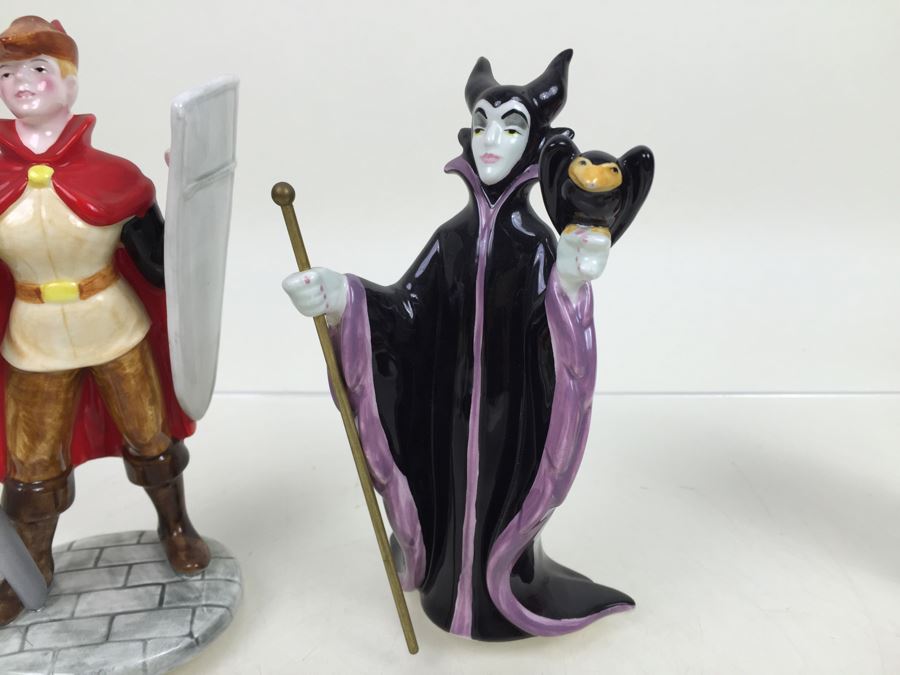 Pair Of Walt Disney Company Sleeping Beauty Figurines Schmid Made In Japan [Photo 6]