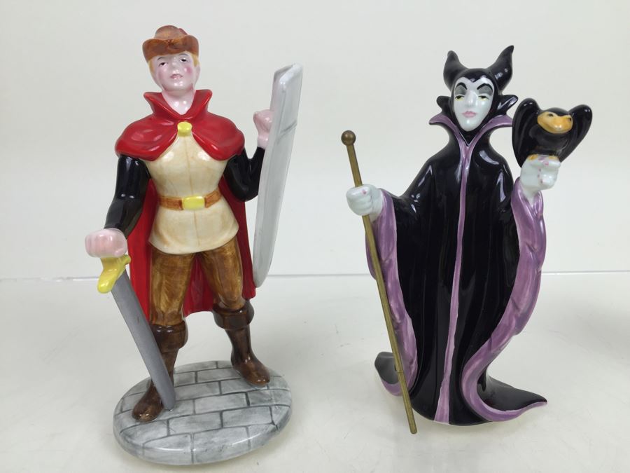 Pair Of Walt Disney Company Sleeping Beauty Figurines Schmid Made In Japan [Photo 4]