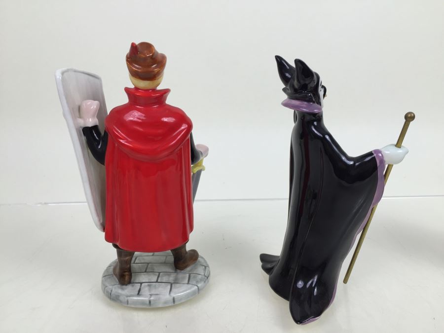 Pair Of Walt Disney Company Sleeping Beauty Figurines Schmid Made In Japan [Photo 11]