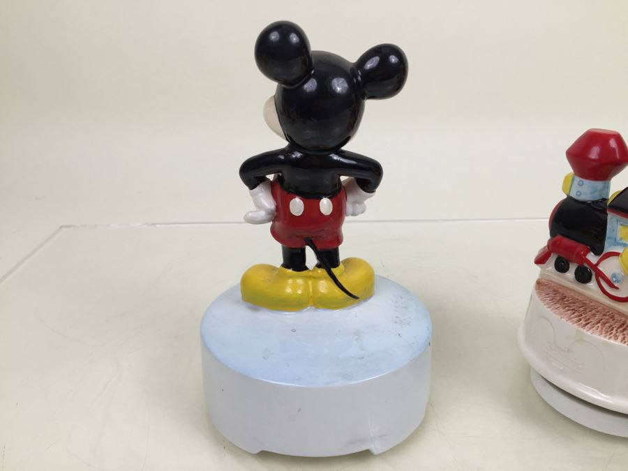 Pair Of Walt Disney Company Mickey Mouse Music Boxes Schmid [Photo 12]