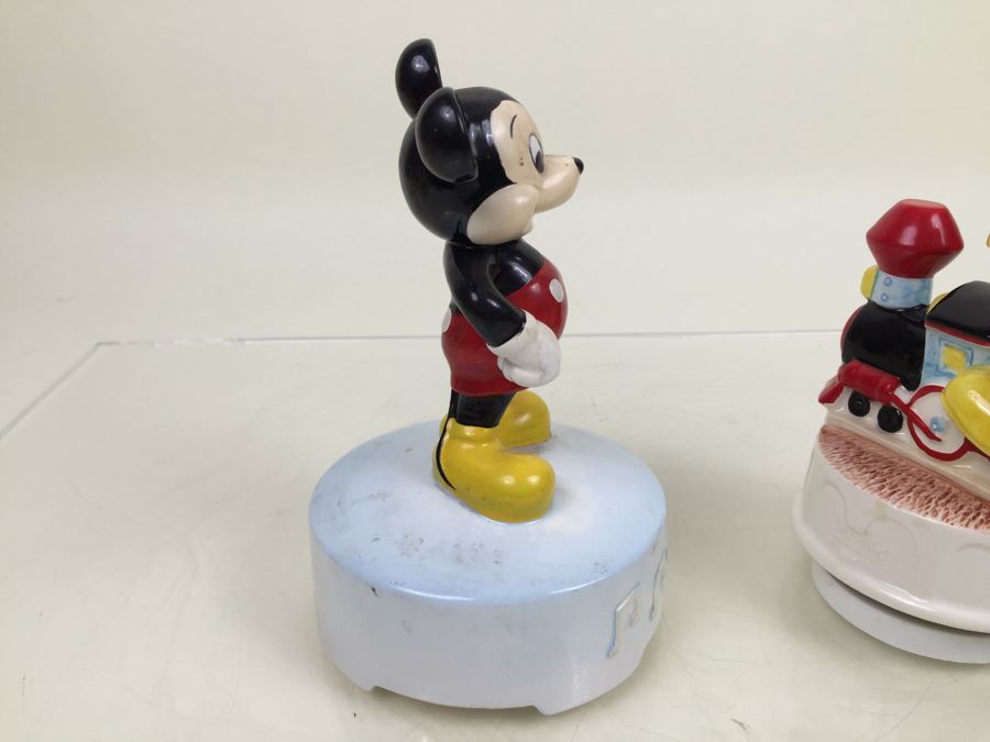 Pair Of Walt Disney Company Mickey Mouse Music Boxes Schmid [Photo 14]
