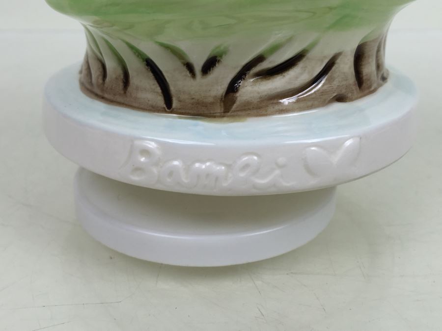 Pair Of Walt Disney Company Music Boxes 'Bambi' And 'Thumper' Schmid Musical Collectibles [Photo 17]