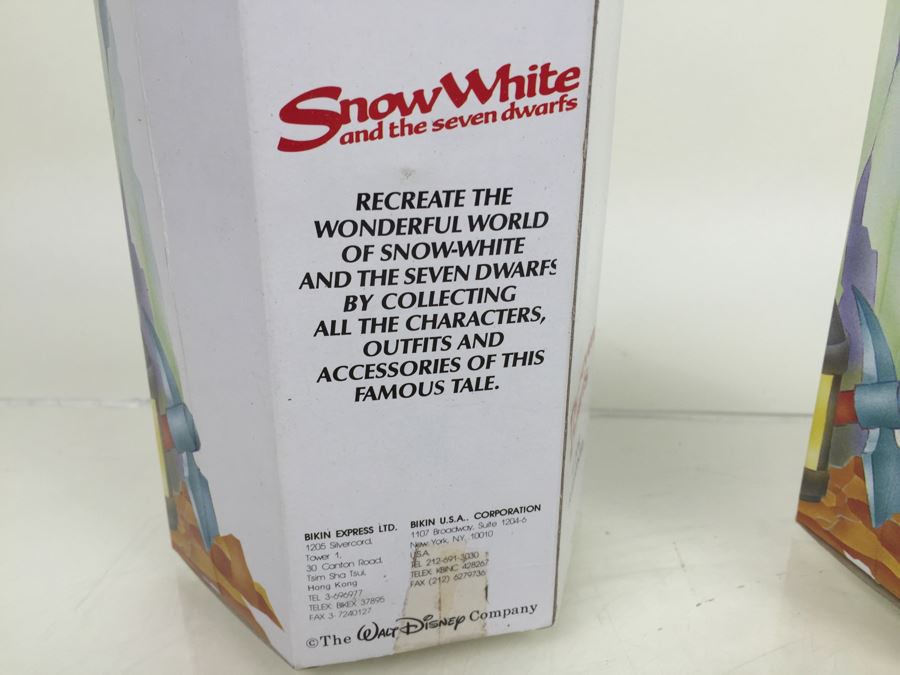 Walt Disney's Snow White And The Seven Dwarfs 'Happy' And 'Sleepy' 6 1/2' Doll Figurines Action Figures Bikin New In Box [Photo 10]