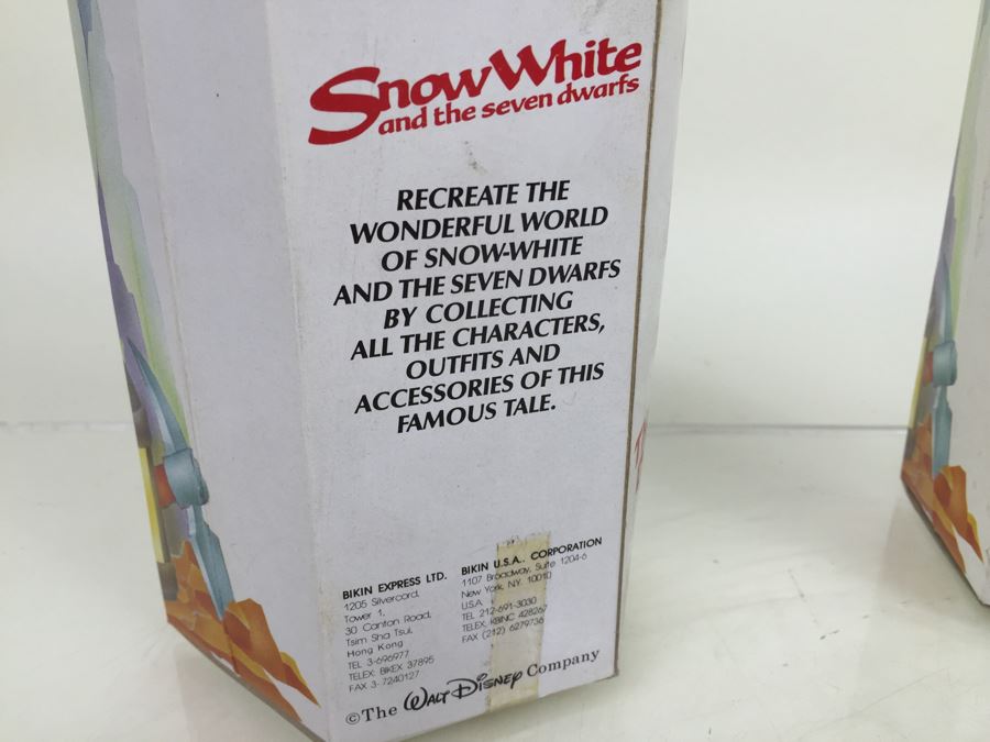 Walt Disney's Snow White And The Seven Dwarfs 'Doc' And 'Bashful' 6 1/2' Doll Figurines Action Figures Bikin New In Box [Photo 8]