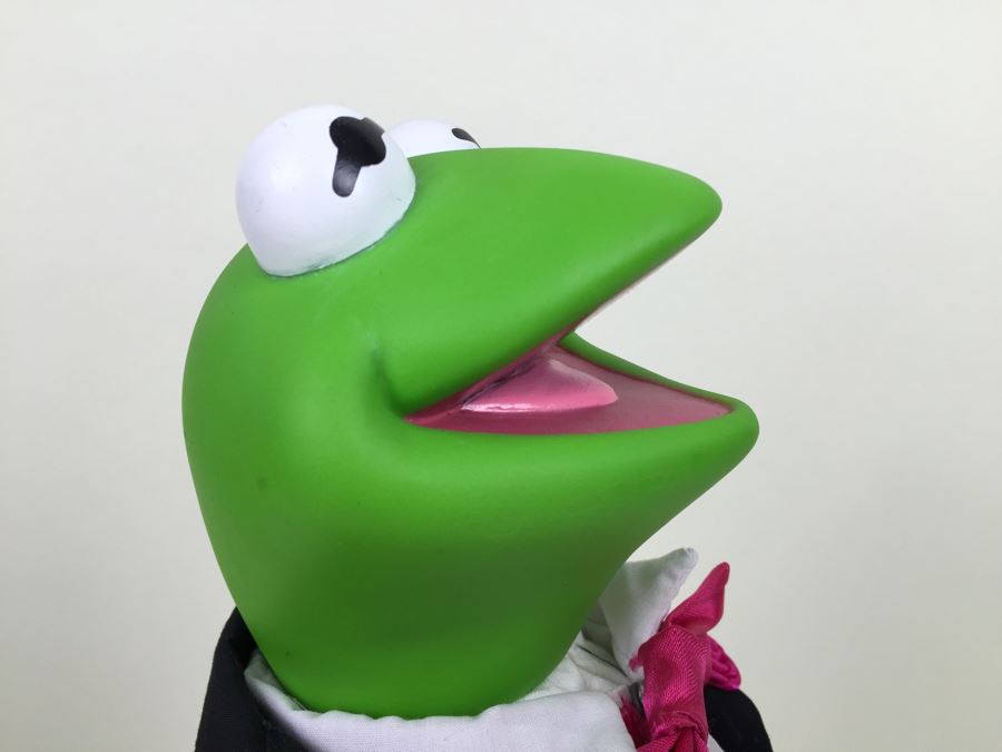 Jim Henson's Muppets Large Kermit The Frog Muppet With Stand P2504 Vintage 1990 [Photo 5]