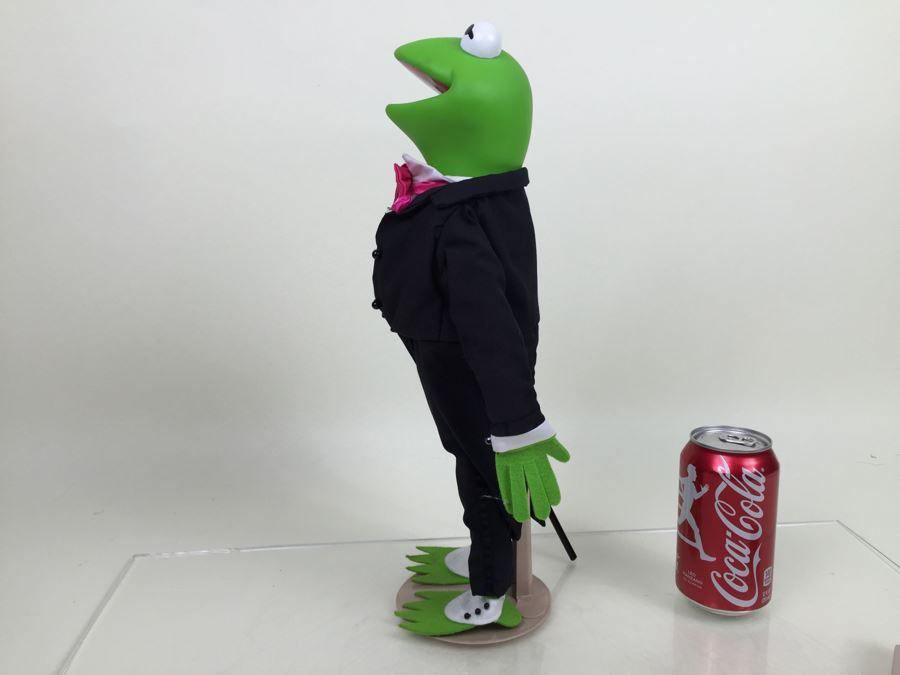 Jim Henson's Muppets Large Kermit The Frog Muppet With Stand P2504 Vintage 1990 [Photo 13]