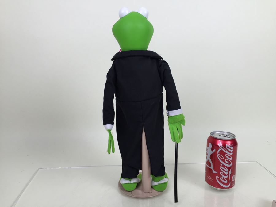 Jim Henson's Muppets Large Kermit The Frog Muppet With Stand P2504 Vintage 1990 [Photo 12]