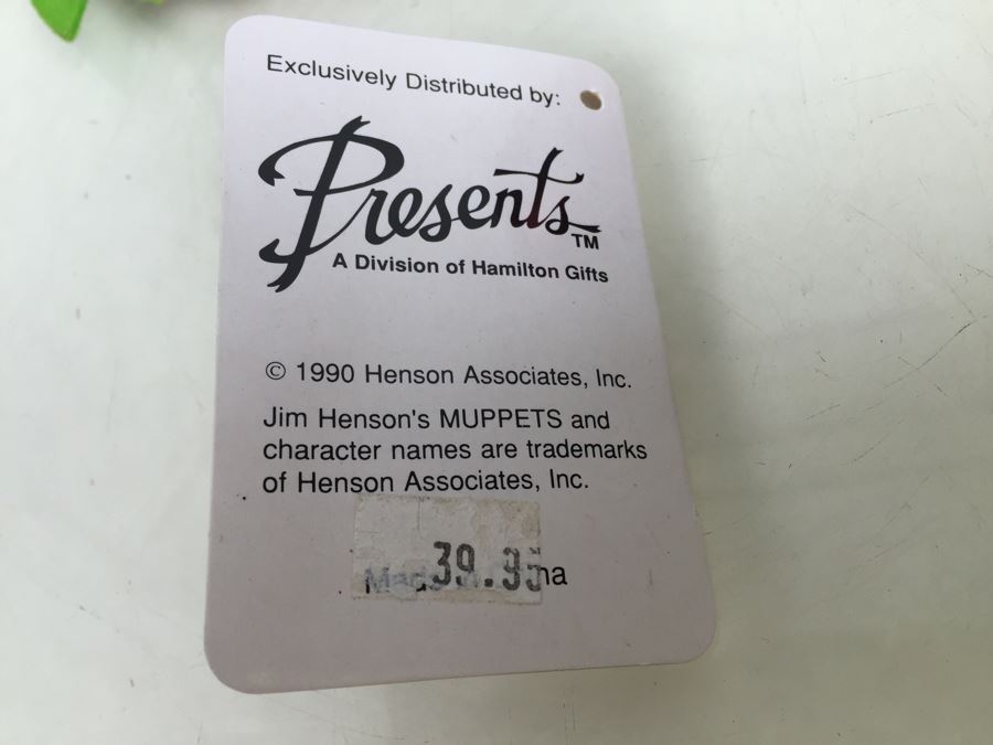 Jim Henson's Muppets Large Kermit The Frog Muppet With Stand P2504 Vintage 1990 [Photo 11]