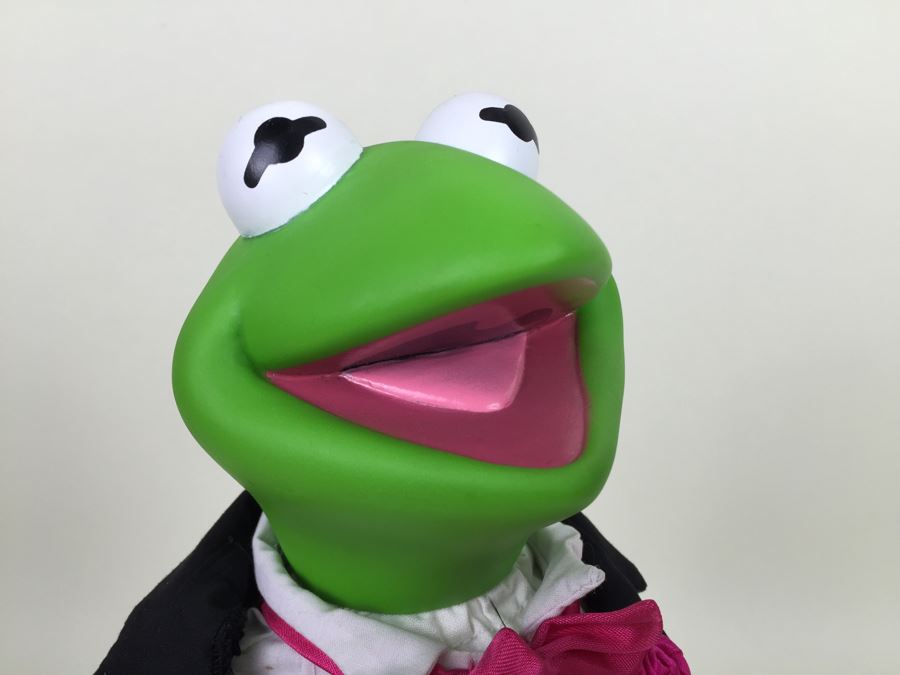 Jim Henson's Muppets Large Kermit The Frog Muppet With Stand P2504 Vintage 1990 [Photo 6]