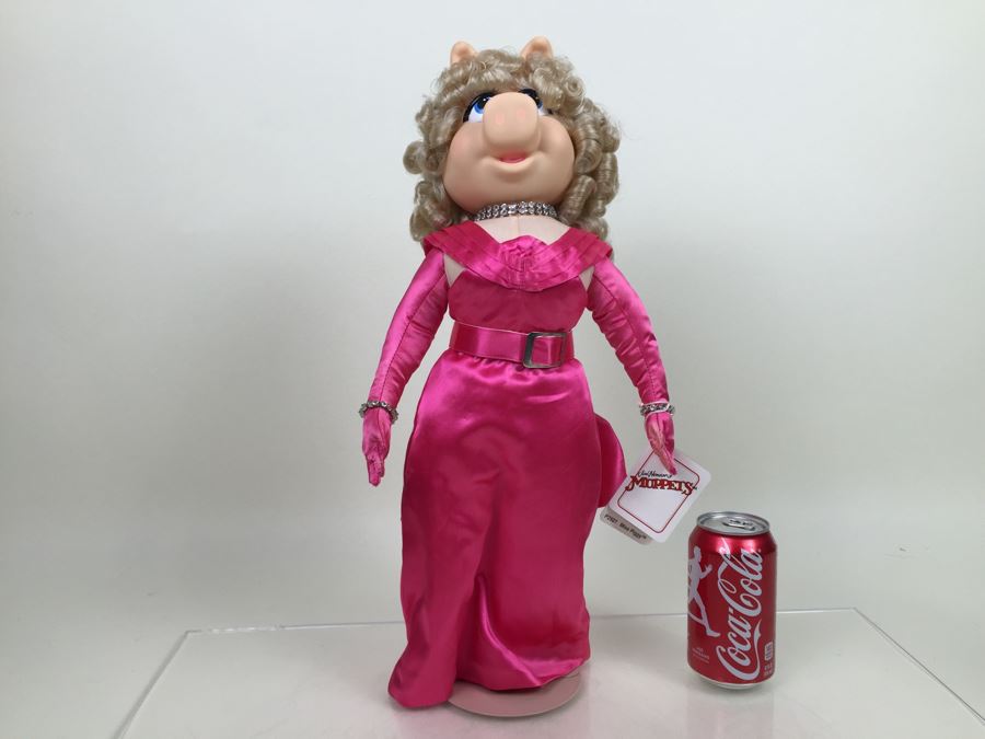 Jim Henson's Muppets Large Miss Piggy Muppet With Stand P2507 Vintage 1990