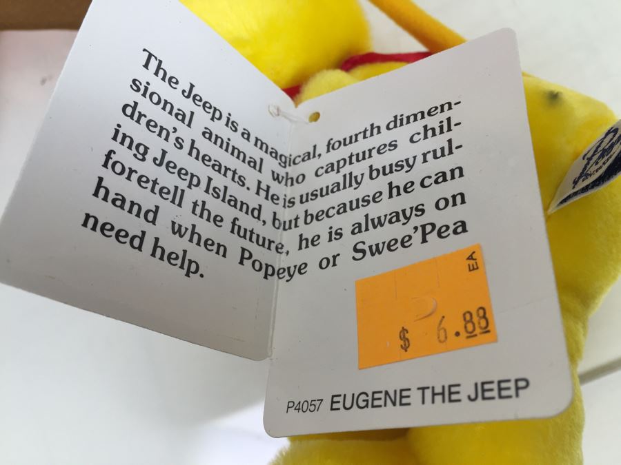 Large Lot Of Popeye Plush Toys With Tags Swee'Pea, Eugene The Jeep, Wimpy, Sea Hag, Olive Oyl, Brutus With Tags [Photo 11]