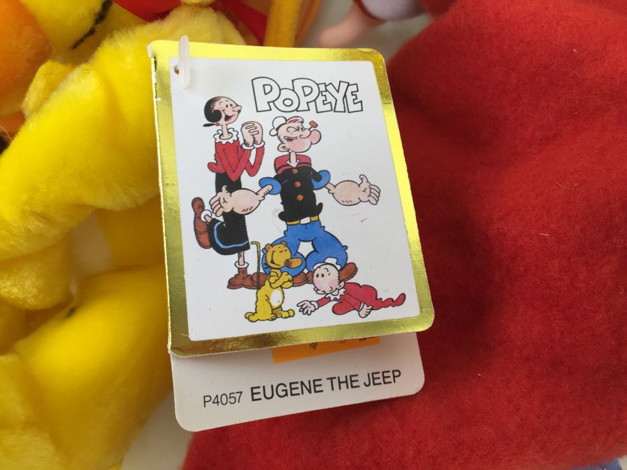 Large Lot Of Popeye Plush Toys With Tags Swee'Pea, Eugene The Jeep, Wimpy, Sea Hag, Olive Oyl, Brutus With Tags [Photo 8]