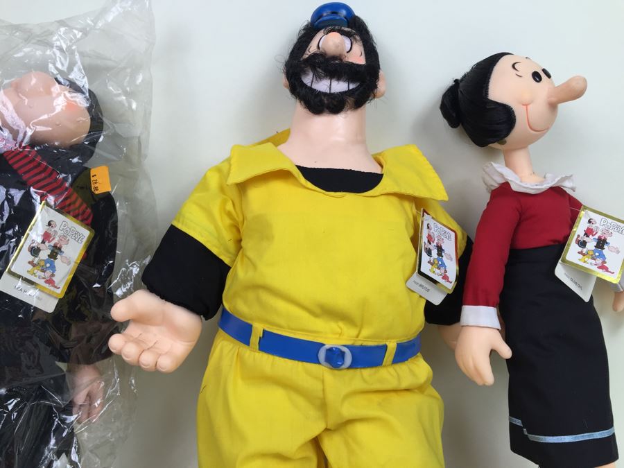 Large Lot Of Popeye Plush Toys With Tags Swee'Pea, Eugene The Jeep, Wimpy, Sea Hag, Olive Oyl, Brutus With Tags [Photo 20]