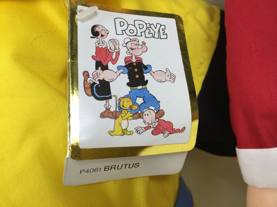 Large Lot Of Popeye Plush Toys With Tags Swee'Pea, Eugene The Jeep, Wimpy, Sea Hag, Olive Oyl, Brutus With Tags [Photo 21]