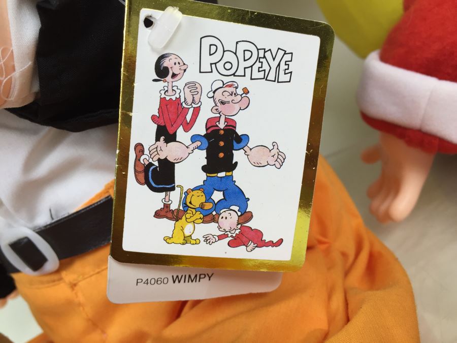 Large Lot Of Popeye Plush Toys With Tags Swee'Pea, Eugene The Jeep, Wimpy, Sea Hag, Olive Oyl, Brutus With Tags [Photo 9]