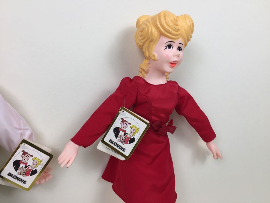Pair Of Blondie Plush Toys Dagwood And Blondie With Tags [Photo 10]