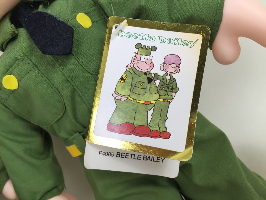 Pair Of Beetle Bailey Plush Toys Beetle Bailey And Sarge With Tags [Photo 3]