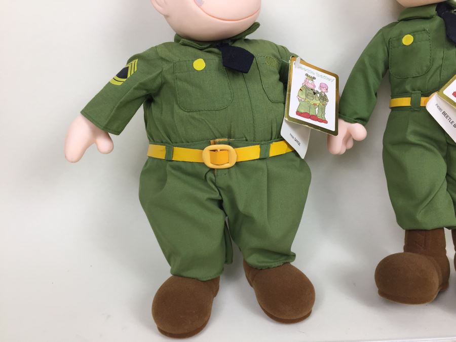 Pair Of Beetle Bailey Plush Toys Beetle Bailey And Sarge With Tags [Photo 7]