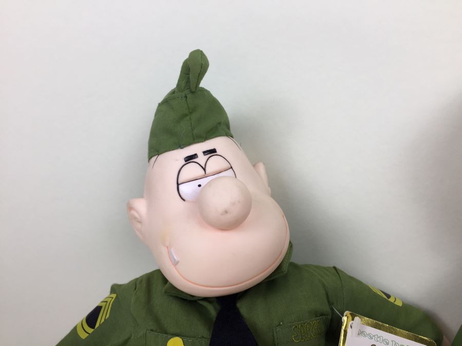 Pair Of Beetle Bailey Plush Toys Beetle Bailey And Sarge With Tags [Photo 6]