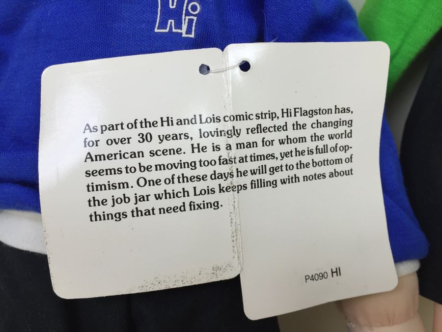 (3) Hi And Lois Plush Toys Hi, Lois And Trixie With Tags [Photo 7]