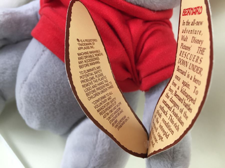 Walt Disney Plush Toys 'Nephews' And Pair Of 'The Rescuers Down Under' New With Tags [Photo 14]