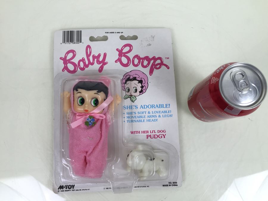 Baby Boop With Li'l Dog Pudgy New On Card M-Toy Vintage 1988 [Photo 1]