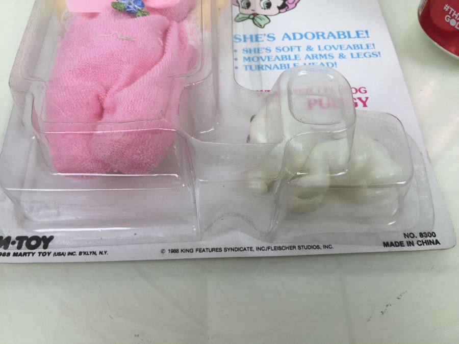 Baby Boop With Li'l Dog Pudgy New On Card M-Toy Vintage 1988 [Photo 6]