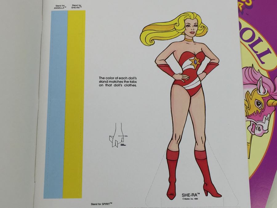 (10) Princess Of Power Paper Dolls Golden Book Mattel Vintage 1985 New Old Stock  [Photo 11]