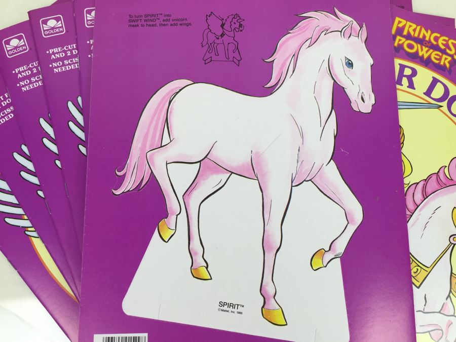 (10) Princess Of Power Paper Dolls Golden Book Mattel Vintage 1985 New Old Stock  [Photo 16]