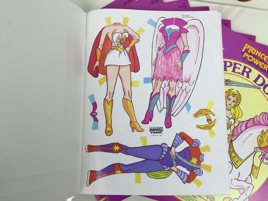 (10) Princess Of Power Paper Dolls Golden Book Mattel Vintage 1985 New Old Stock  [Photo 13]