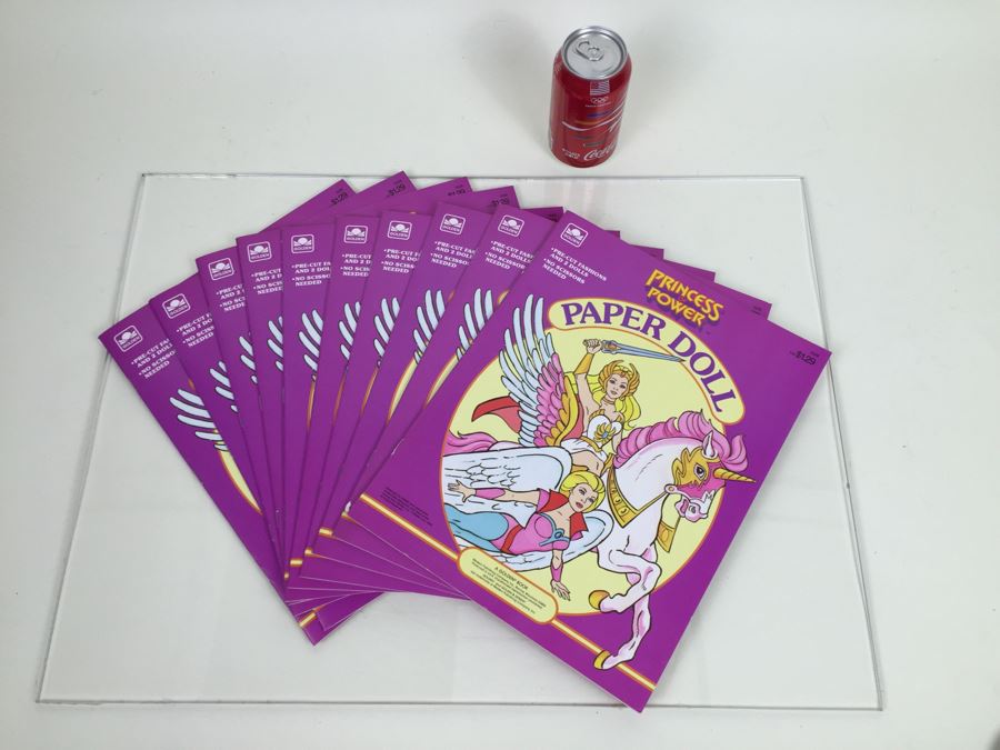 (10) Princess Of Power Paper Dolls Golden Book Mattel Vintage 1985 New Old Stock  [Photo 4]
