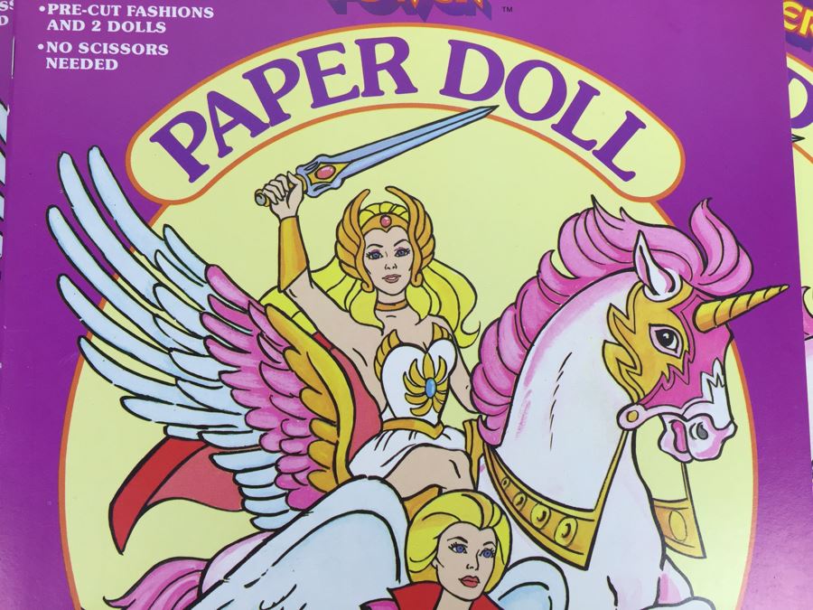 (10) Princess Of Power Paper Dolls Golden Book Mattel Vintage 1985 New Old Stock  [Photo 7]