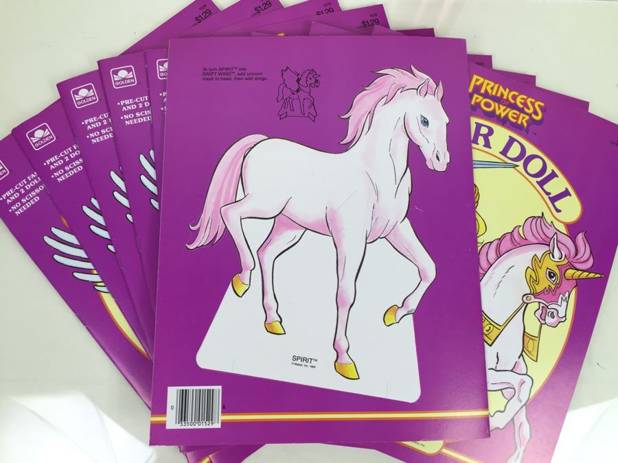 (10) Princess Of Power Paper Dolls Golden Book Mattel Vintage 1985 New Old Stock  [Photo 15]