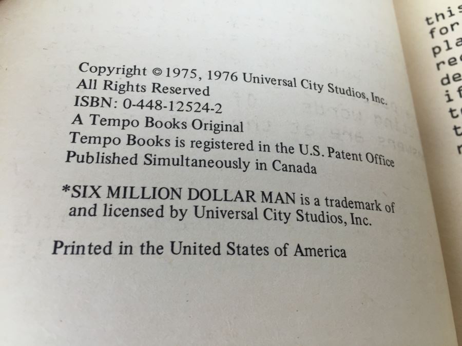 The Six Million Dollar Man Bionic Eye Rebus Puzzles + Computer Crossword Puzzles + The Bionic Woman's Brain Teasers Tempo Books Vintage 1976 [Photo 15]