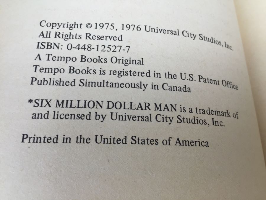 The Six Million Dollar Man Bionic Eye Rebus Puzzles + Computer Crossword Puzzles + The Bionic Woman's Brain Teasers Tempo Books Vintage 1976 [Photo 18]