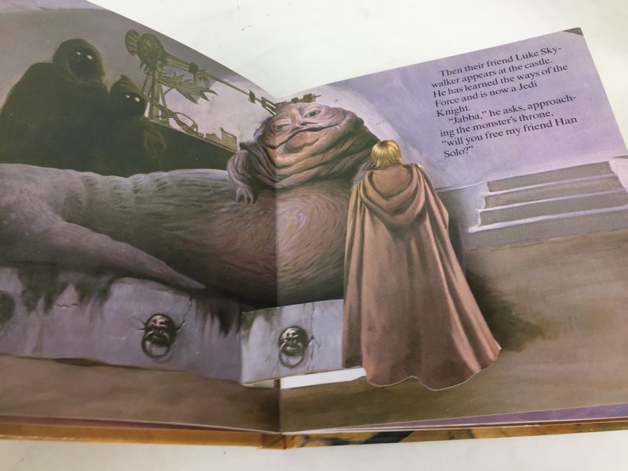 Pair Of Star Wars Return Of The Jedi Han's Solo's Rescue Little POPS Pop-Up Book First Edition Vintage 1983 New Old Stock [Photo 13]