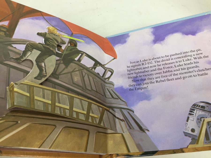 Pair Of Star Wars Return Of The Jedi Han's Solo's Rescue Little POPS Pop-Up Book First Edition Vintage 1983 New Old Stock [Photo 19]