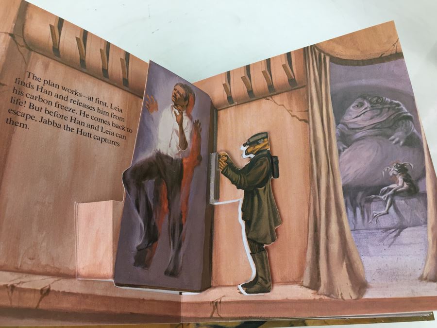 Pair Of Star Wars Return Of The Jedi Han's Solo's Rescue Little POPS Pop-Up Book First Edition Vintage 1983 New Old Stock [Photo 12]