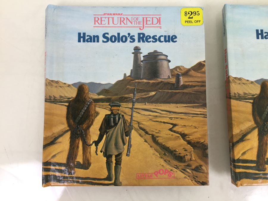 Pair Of Star Wars Return Of The Jedi Han's Solo's Rescue Little POPS Pop-Up Book First Edition Vintage 1983 New Old Stock [Photo 2]