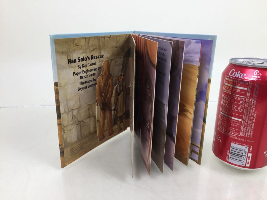 Pair Of Star Wars Return Of The Jedi Han's Solo's Rescue Little POPS Pop-Up Book First Edition Vintage 1983 New Old Stock [Photo 8]