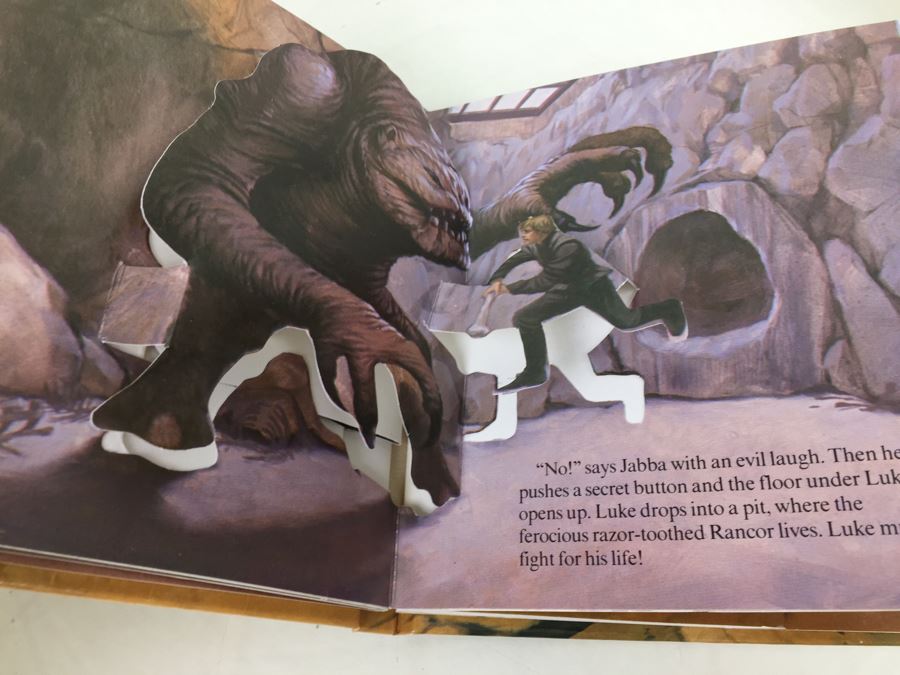 Pair Of Star Wars Return Of The Jedi Han's Solo's Rescue Little POPS Pop-Up Book First Edition Vintage 1983 New Old Stock [Photo 15]