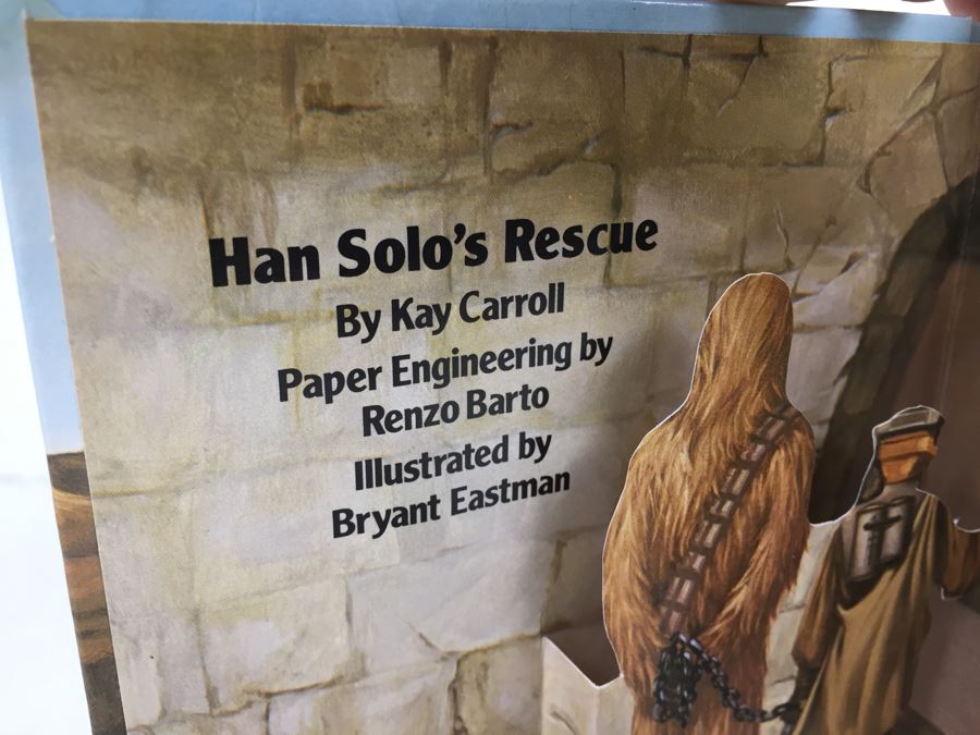 Pair Of Star Wars Return Of The Jedi Han's Solo's Rescue Little POPS Pop-Up Book First Edition Vintage 1983 New Old Stock [Photo 9]